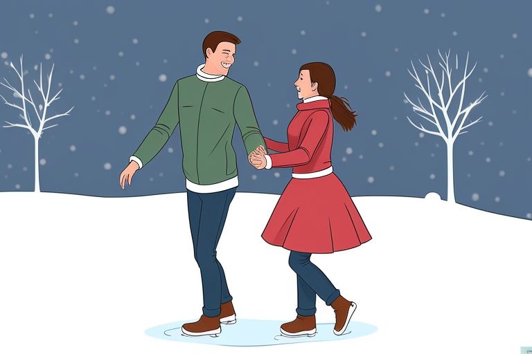 Snow pick up lines used in cartoon